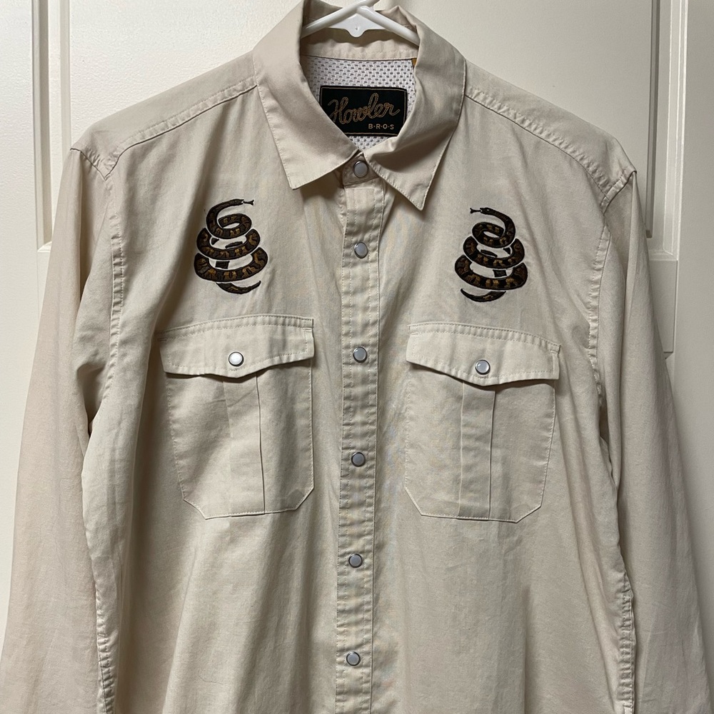 Howler Bros Gaucho Pearl-snap Cottonmouth (Very Rare)